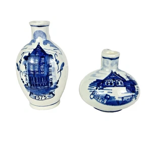 Juego de 2 mini jarras Delft Blue Holland BOLS pintadas a mano de cerámica firmadas - Imagen 1 de 17