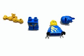 NEW Ninjago Jay DX w Golden Nunchucks of Lightning Custom Lego Minifigure 2521