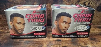 Luster's S-Curl Peine Thru Texturizador, Extra Fuerza Lote de 2 Foto 1 de 4