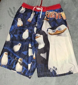 Nickelodean Dream Works The Penguins of Madagascar Size Boys 8 Swim Trunks NWOT - Picture 1 of 8