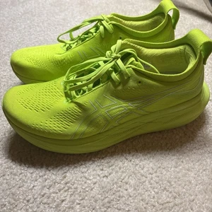 ASICS GEL NIMBUS 25 Hombre Neón Verde Brillante Talla US 11 - Imagen 1 de 9