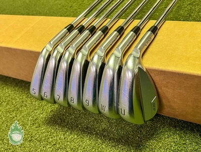 Used RH Ping Blue Dot i530 Irons 5-PW/UW 120g X100 X-Stiff Flex Steel Golf Set - Image 1 of 4