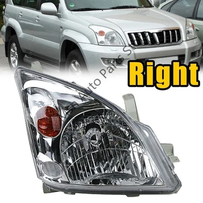 Right HeadLamp Front Headlight For TOYOTA Land Cruiser Prado 2002 2003 2004-2010 - Image 1 of 4