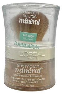 L'Oreal True Match Mineral Powder Foundation Buff Beige N4-5 Sealed - Picture 1 of 2