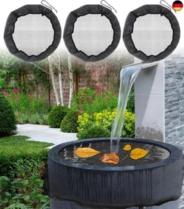 3 Stück Regentonnen Netz, Regentonne Abdeckung Set mit Zugkordel, Hochwertige  - Bild 1 von 7