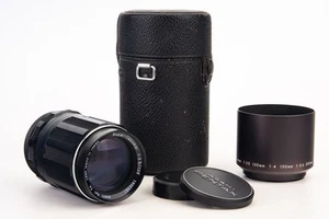 M42 Mount Pentax Super-Takumar 135mm f/3.5 Lens with Cap Hood Case NEAR MINT V23 - Picture 1 of 8