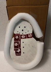 New Pottery Barn Archie Snowman Marble Cheese Charcuterie Board Christmas - Picture 1 of 11