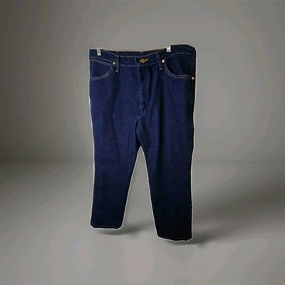 Wrangler Jeans Blue Cowboy Cut Original A001 4020 36x30 (fits 36x27) Dark Wash - Image 1 of 4