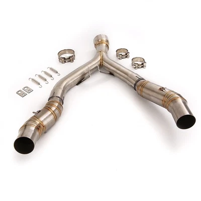 For Kawasaki Z1000 Z1000SX Ninja Exhaust Link Pipe Modified 51mm Muffler Tips - Image 1 of 4