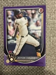 Bowman Baseball 2025 carta viola Jackson Chourio /250 π₯π₯ - Foto 1 di 2