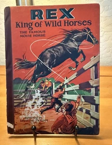 REX King of Wild Horses The Famous Movie Horse Univeral Pictures 1928 Book VTG - Imagen 1 de 9