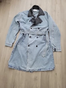 women's Fashionova denim jacket L🔥🔥faux leather  - Picture 1 of 11