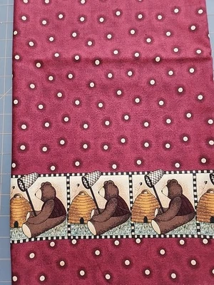 Debbie Mumm  Mumms The Word Honey Bear Quilting Fabric 1 Yard - Image 1 of 4