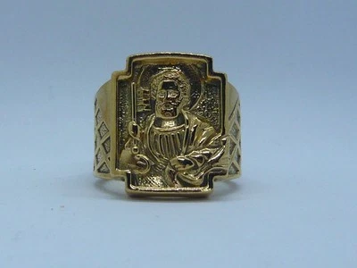 PAPST LEO XIV RING 925 STERLING SILBER PISCATORIUS RING SAN PIETRO VERGOLDET - Bild 1 von 4