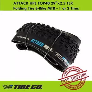 Vee Tire ATTACK HPL TOP40 29"x2.5 TLR Folding Tire E-Bike MTB 1 or 2 Tires - Picture 1 of 5