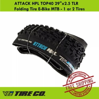 Neumático plegable Vee Tire ATTACK HPL TOP40 29"x2,5 TLR bicicleta eléctrica MTB 1 o 2 neumáticos Foto 1 de 3