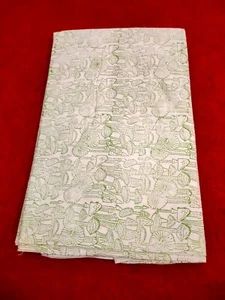 Tela india hecha a mano con estampado de algodón en bloque para prendas de vestir y vestidos en el patio - Imagen 1 de 10