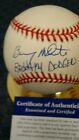 Barney White Autographed Nl Coleman Baseball. Psa Authenticated.