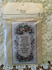 Stoney Creek Counted Cross Stitch Kit NATURE SHOWS ITS LOVE FOR US - Picture 1 of 2