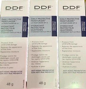 LOT OF 3 DDF Daily Protective Moisturizer - 1.7 fl oz / 48g With Box,Brand New - Picture 1 of 2