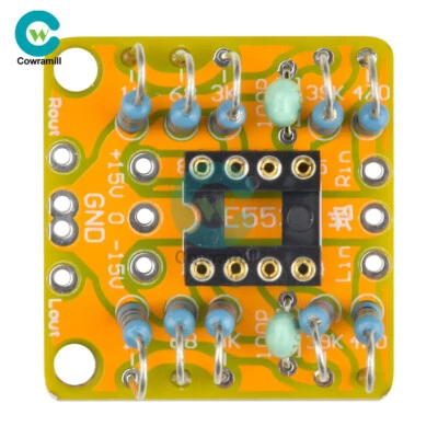Dual OP Amp Preamp DC Amplification Empty Board for NE5532 OPA2134 OPA2604 AD826 - Image 1 of 4