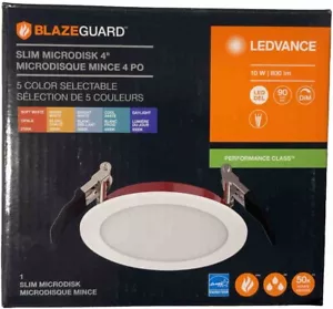 Sylvania LEDVANCE 4” Slim Micro Disk Flame Resistant Downlights 10W 800L (6 Pk) - Picture 1 of 4