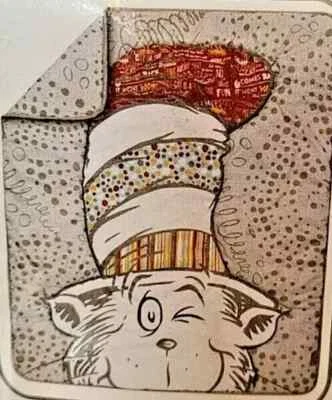 8L !WOW! Trend Lab Dr. Seuss The CAT in the HAT Baby Blanket Crib Comforter - Image 1 of 3