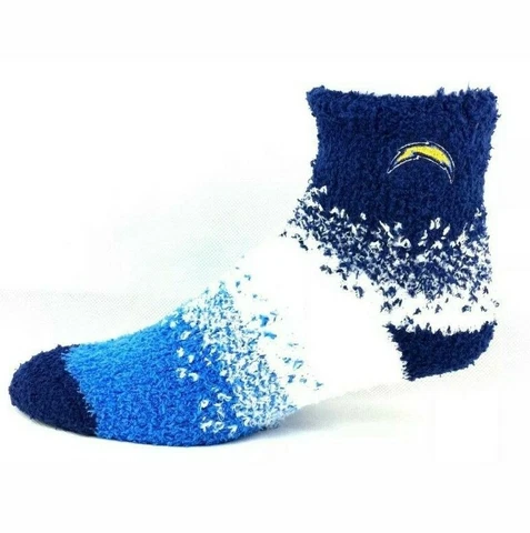 NFL San Diego Chargers Team Apparel Fuzzy Socks For Women {New W/Tag} Ships Free Cover
