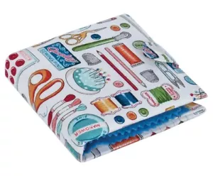 NEEDLE CASE WITH CONTENTS 'Sewing Notions' Design - Picture 1 of 4