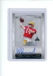 2022 Leaf Trinity Walker Howard #CA-WH1 Rookie Clear Silver Spectrum Auto 7/12 - Picture 1 of 2