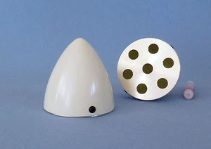 GFK Spinner Ø 60 mm weiß universell für 2 und 4-Blatt Luftschraube Simprop - Bild 1 von 1