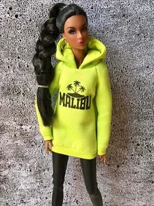 Bouutique Covah Malibu-Print Hoodie Dress for NuFace/FR Doll 12.5" - Picture 1 of 5