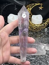 Natural Delicately Colored Amethyst Crystal Wand  L@@K Free ship & Gift