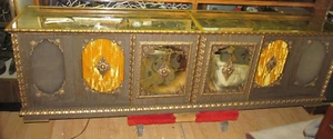 Vintage 1970`s Eureka Electronics Console Stereo Dual Color Organs 91" Long - Picture 1 of 20