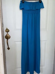 6 degrees long dress S BLUE - Picture 1 of 6