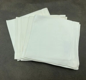 Williams Sonoma Off-White Cotton 11x12 Napkins Lot of 5 - Picture 1 of 3