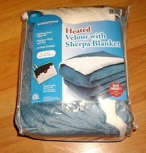 HEATED VELOUR WITH SHERPA BLANKET (FULL)  - Picture 1 of 2