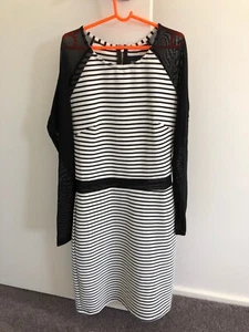 stripped mink pink dress size xs - Picture 1 of 3