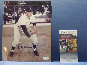 Don Larsen Autographed Photograph JSA Certified Yankee World Series Perfect Game - Picture 1 of 3