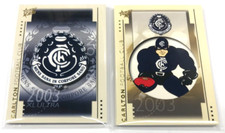 2003 SELECT AFL XL + AFL XL ULTRA CARD BASE CARD TEAM SET x 2-CARLTON (13+10)