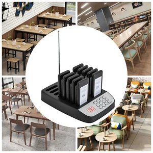 10 Beepers Restaurant Wireless Guest Paging System Food Queuing Calling Pager - Picture 1 of 16