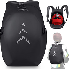 Motorcycle Backpack for Men - Large Capacity Waterproof Helmet Backpack Small
