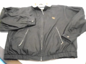 Perry Ellis Portfolio Men's 2 XL Black  Full Zip Bomber Jacket Leather collar - Picture 1 of 9