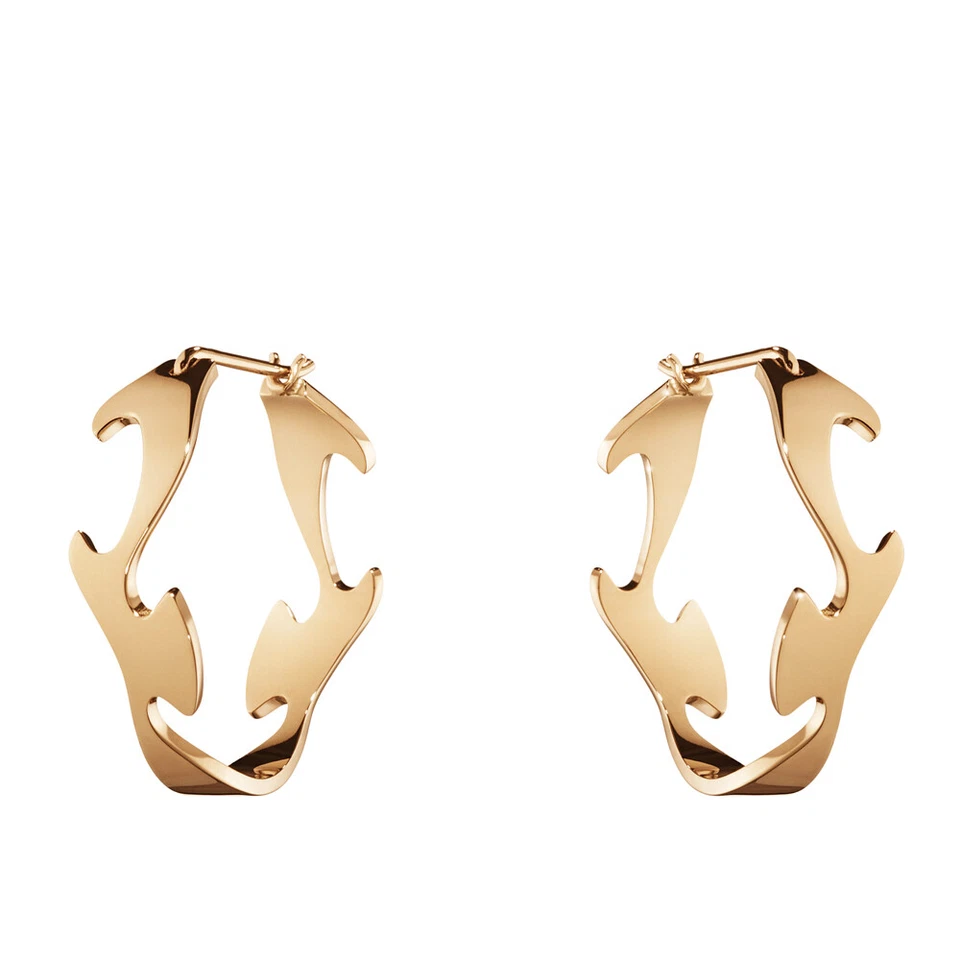 Georg Jensen Rose Gold Earrings - Fusion #1368A - Image 1 of 1