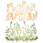 2x Dandelion Stencil - Use Border Grasses Flowers Layering to add Texture and De