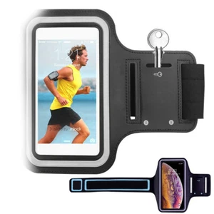 For LG K8 G6 K10 Q70 V50 V30 G3 K92 W41 ThinQ Soft Thin ArmBand Phone Holder Bag - Picture 1 of 9