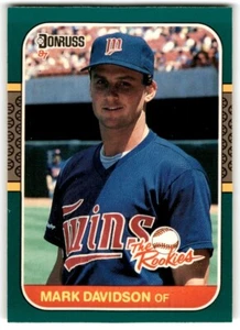 1987 Donruss The Rookies Mark Davidson Minnesota Twins #22 - Picture 1 of 2