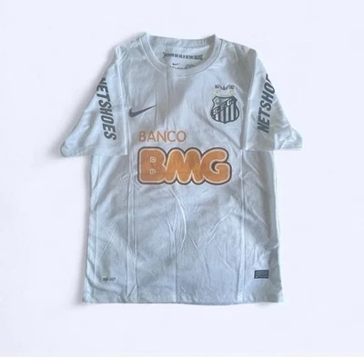 Camiseta de fútbol retro 11/12 Nike Santos FC blanca para hombre talla mediana Foto 1 de 3