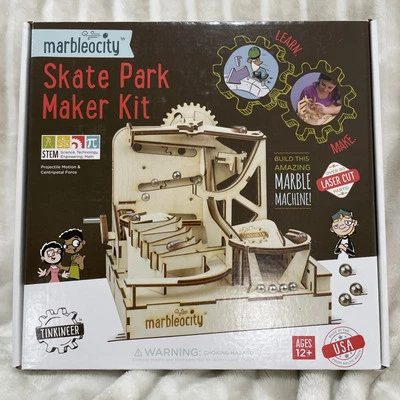 Tinkineer Marbleocity Skate Park Maker Kit STEM MASP100BB NEW - Image 1 of 4