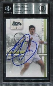 NOVAK DJOKOVIC signed autographed 2007 ACE ROOKIE CARD RC BECKETT (BAS) - Picture 1 of 2
